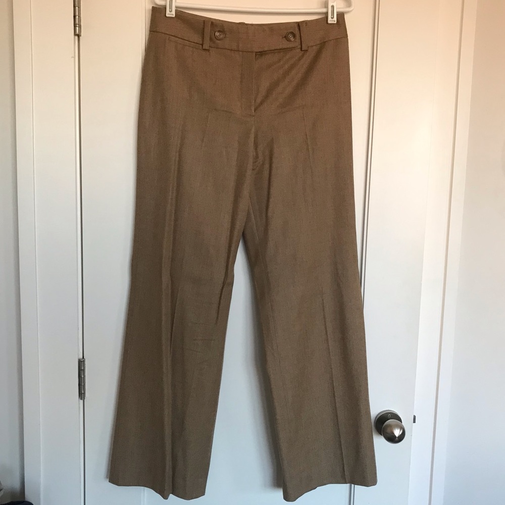 Camel wool trousers from Ann Taylor
